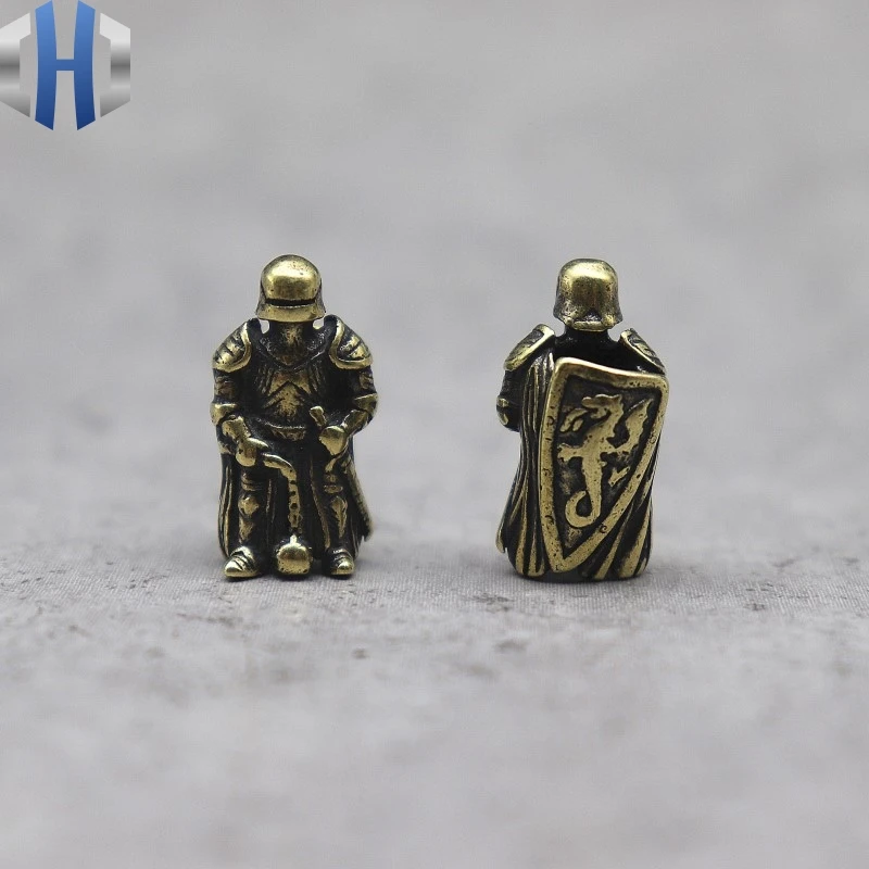 Ranger Soldier латунные бусины для ножей латунные персональные черепа EDC бусины череп брелок Подвеска Висячие веревки бусы на веревочке