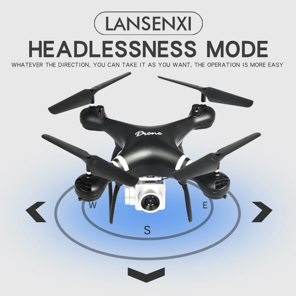 EBOYU LF608 2,4 ГГц Радиоуправляемый Дрон 1080P Wifi FPV HD камера удержание высоты один ключ возврат/посадка/взлет Безголовый Радиоуправляемый квадрокоптер Дрон