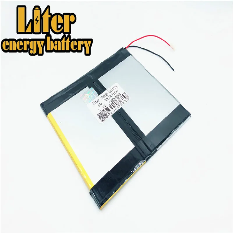 7 4 v 8600mah 38125160 40125160 Plib (полимерный литий ионный/литий ионный аккумулятор) для