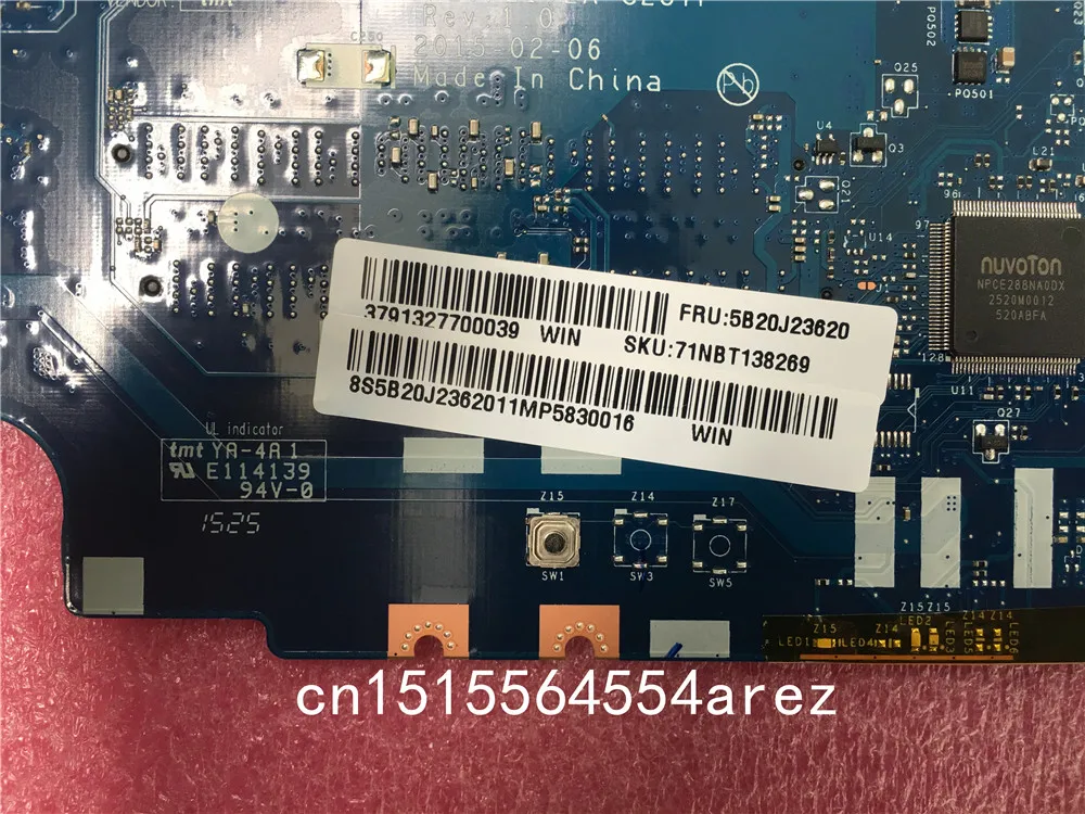 Новый и оригинальный ноутбук Lenovo Z51-70 I7 I7-5500 материнская плата UMA WIN AIWZ0/Z1 Rev1.0 LA-C287P
