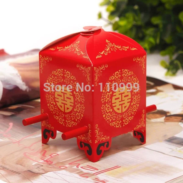 Китайский Азиатский стиль красный двойное счастье седан стул для свадьбы