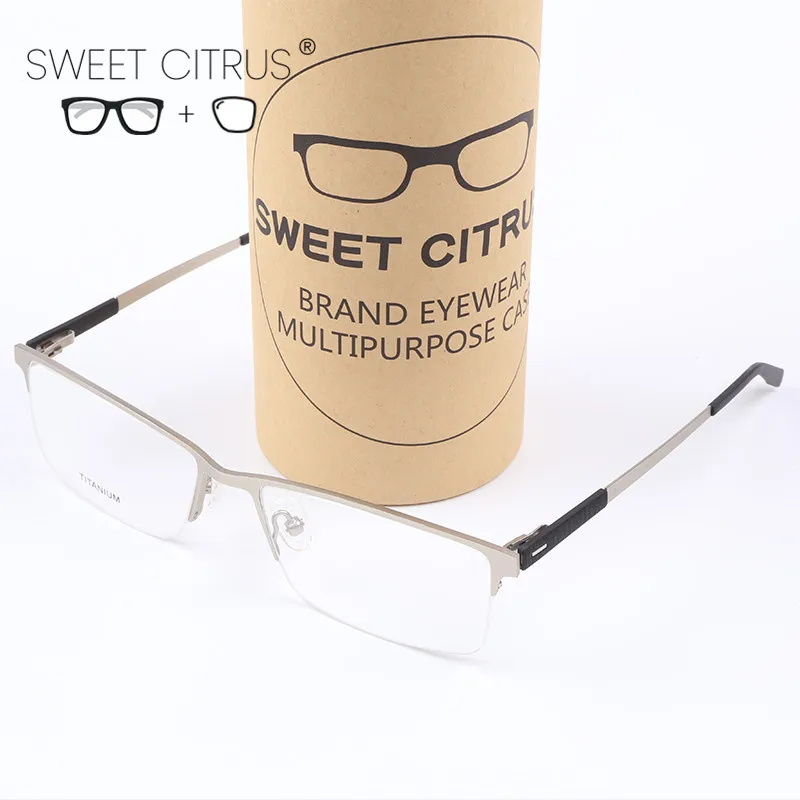 Новая оптическая оправа для очков Sweet Citrus сверхлегкая из титана мужчин