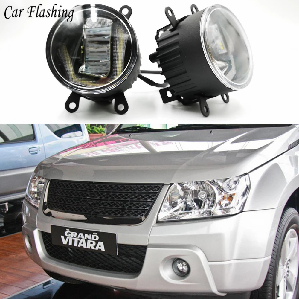 1 комплект Автомобильные светодиодные фары 3 в для Suzuki Grand Vitara 2007 2012 DRL дневные