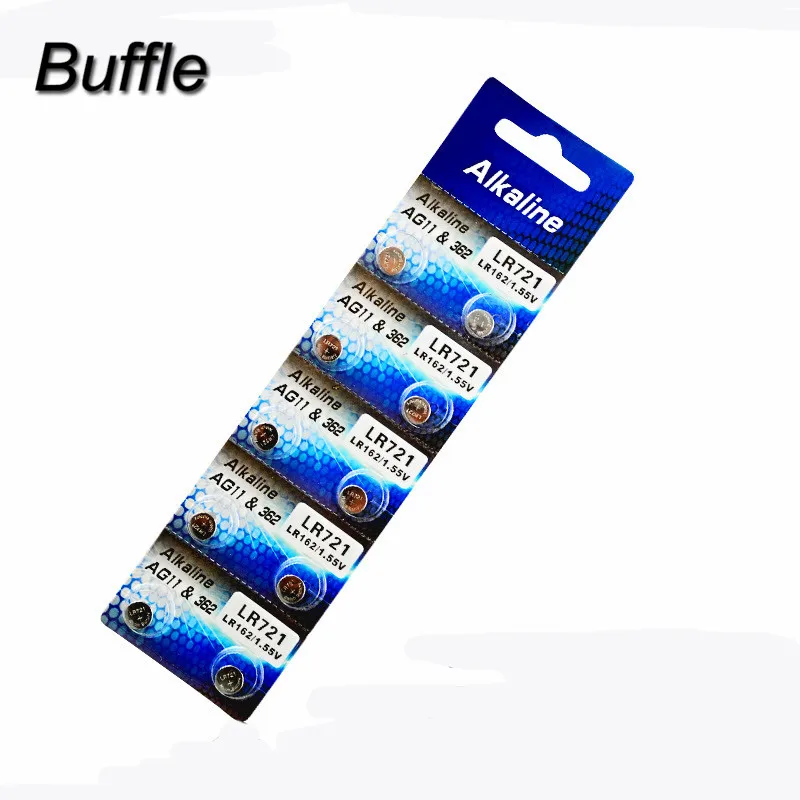

10pcs/pack AG11 Button Cell Batteries AG11 LR721 G11 LR58 162 62A 362 SR721W 1.5V Alkaline Battery