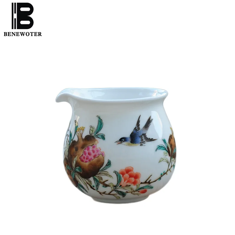 

220cc Chinese Style Porcelain Fair Cup Office Tea Ceremony Teaware Accessories Home Coffee Milk Public Cup Drinkware Tea Mugs