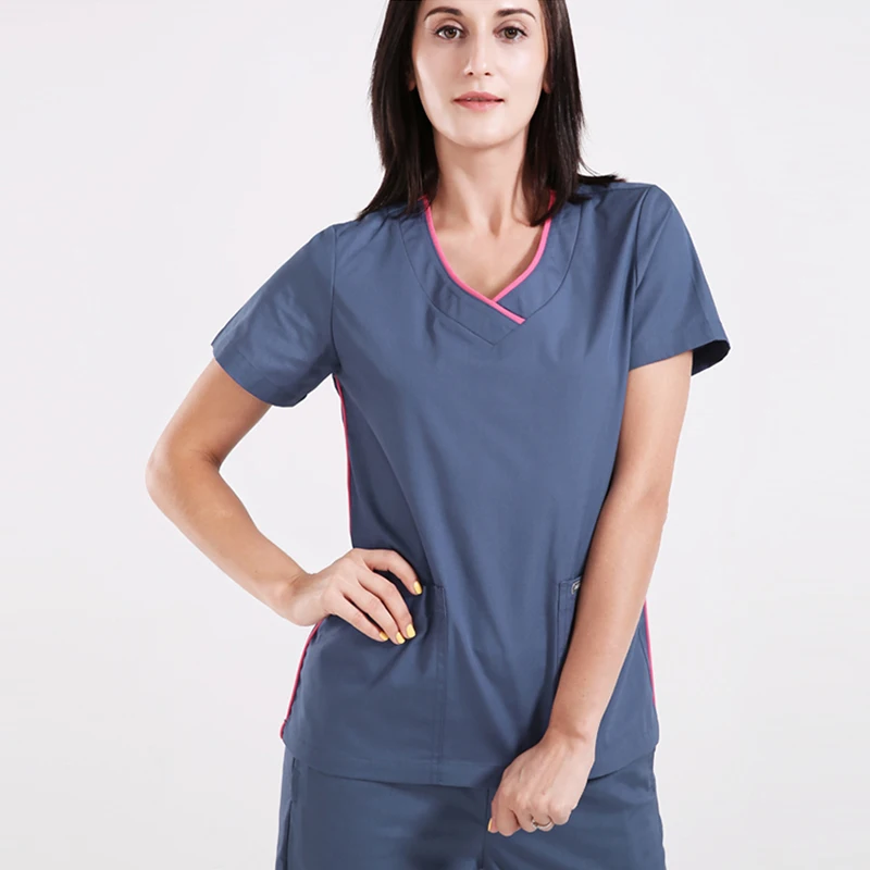 Clothes pants Медицинская одежда скраб наборы доктора медсестры с коротким рукавом униформы стоматология оральная клиника домашнее животное доктор рабочая одежда комбинезон - Цвет: Clothes pants