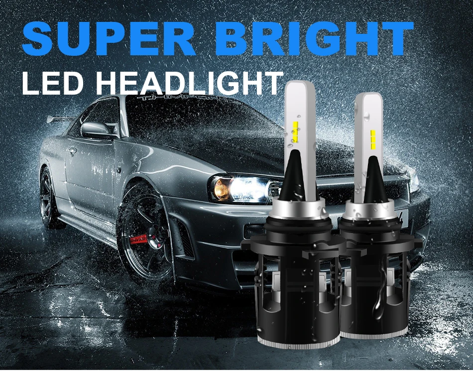 Hlxg 5 сторон CSP чипы лампы H4 led H7 H1 H8 H11 Противотуманные фары HB3 9005 HB4 9006 24 Вт авто лампы мотоцикл 12 в 6000 К дальнего ближнего света