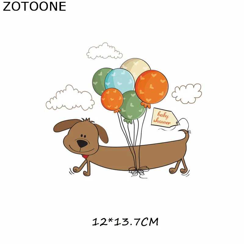 28 ZOTOONE железные милые нашивки в виде животных для детской одежды DIY Футболка аппликация теплопередача винил кошка собака нашивка единорога наклейки - Цвет: 28