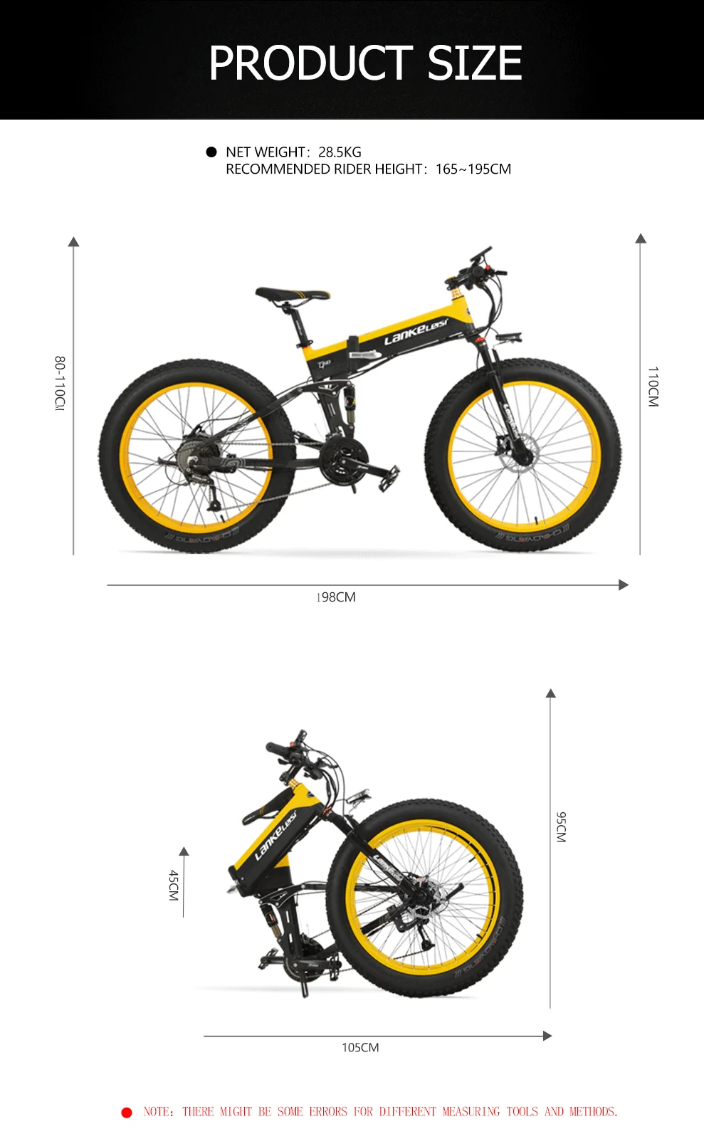 LANKELEISI XT750plus складной электрический велосипед 48 В 10AH литиевая батарея 1000 Вт высокоскоростной Гидравлический дисковый тормоз