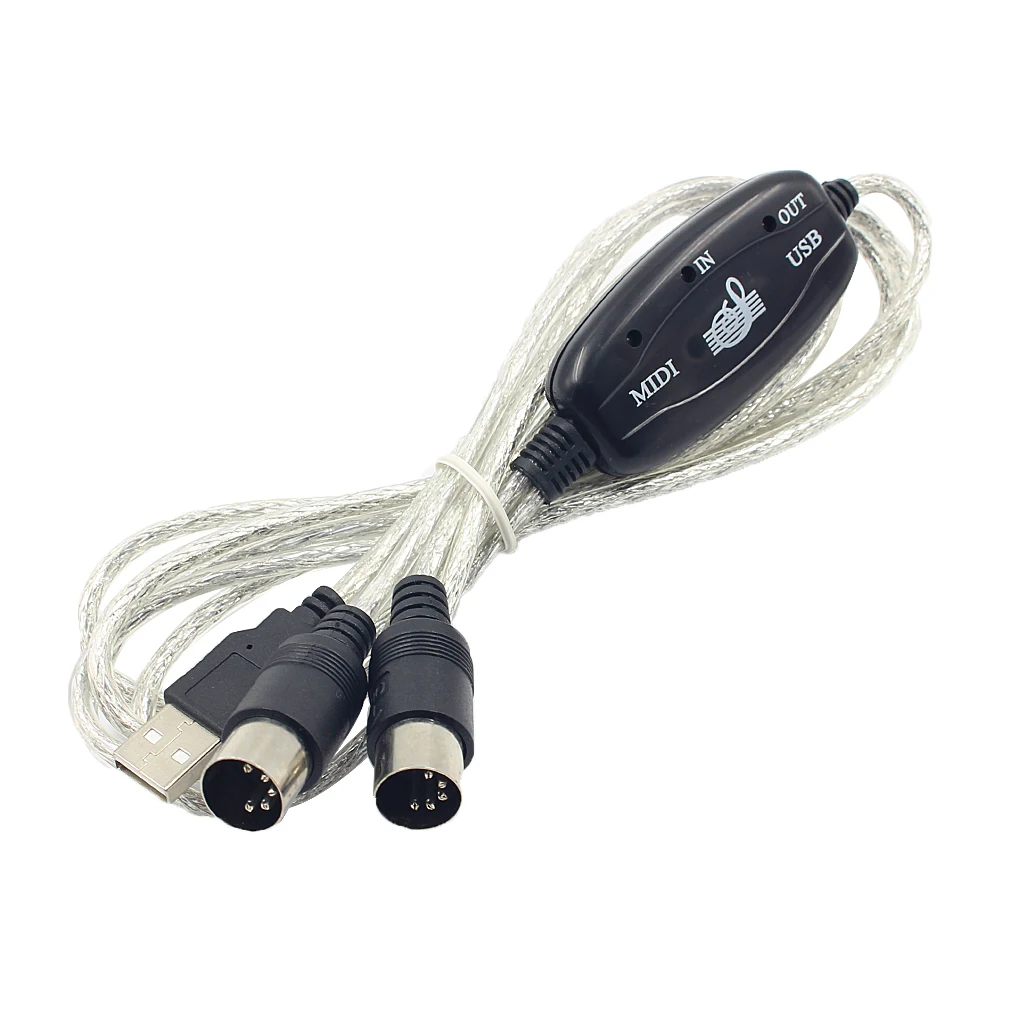 MIDI интерфейс к USB кабель конвертер разъем ПК к синтезатору музыкальная клавиатура инструмент кабель адаптер для домашней музыкальной студии