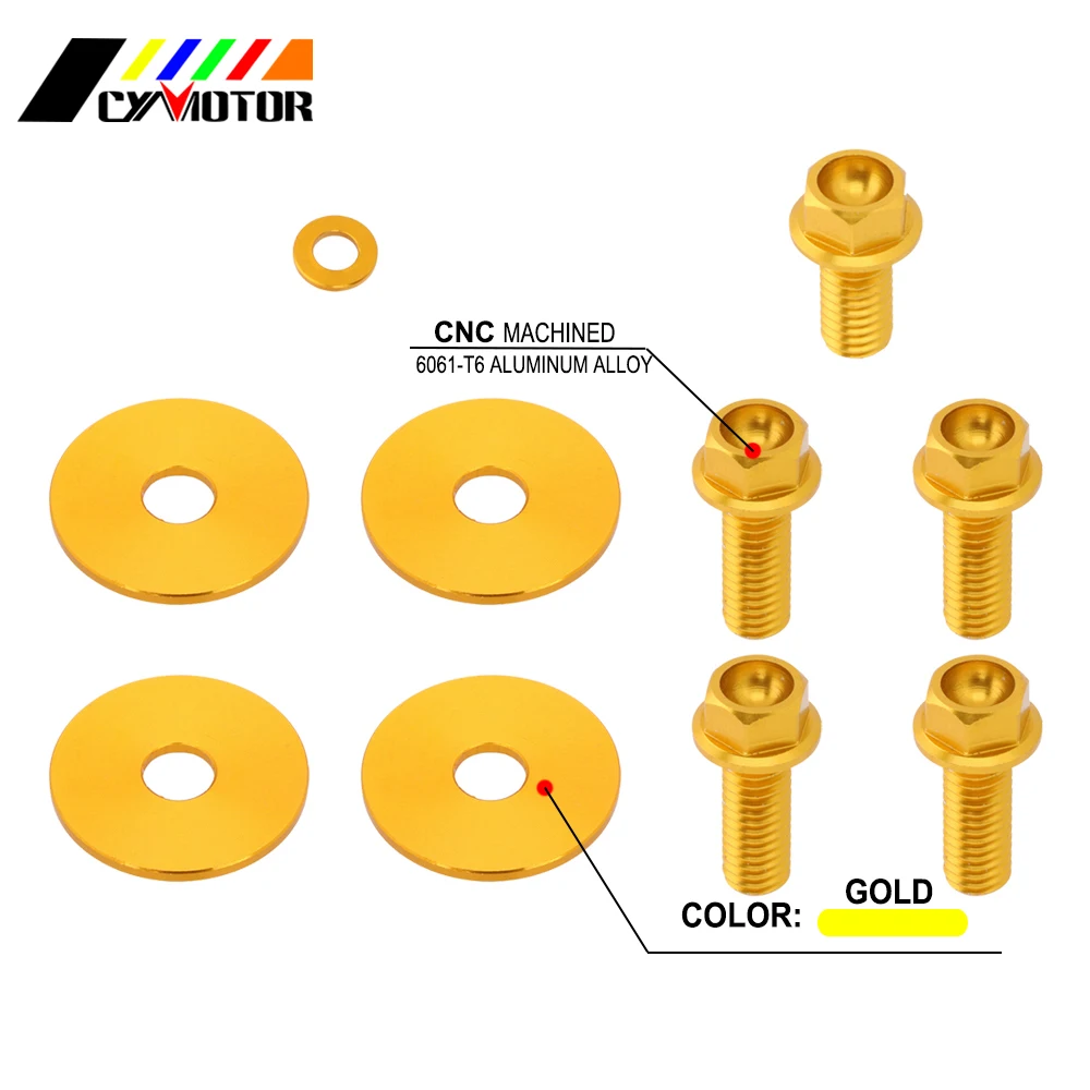 

Motorcycle Front Fender & Number Plate Screw Bolt For SUZUKI RMZ250 RMZ 250 2007 2008 2009