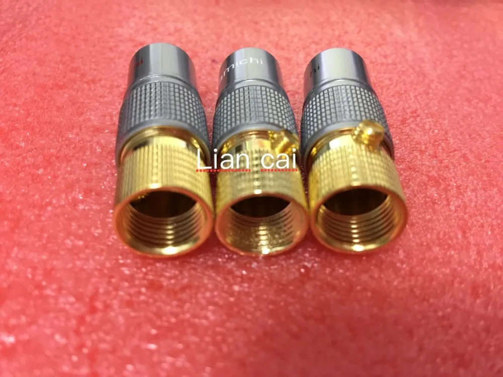 Хорошее качество 12 шт. позолоченный NAKAMICHI RCA разъем блокировки не под пайку
