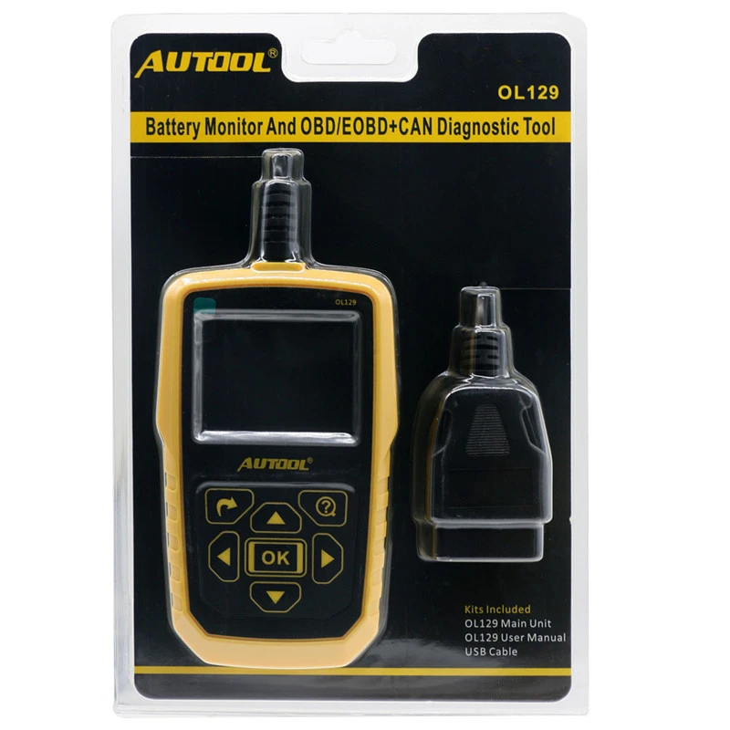 AUTOOL OL129 OBD2 EOBD может Универсальный Автомобильный сканер двигателя ошибка