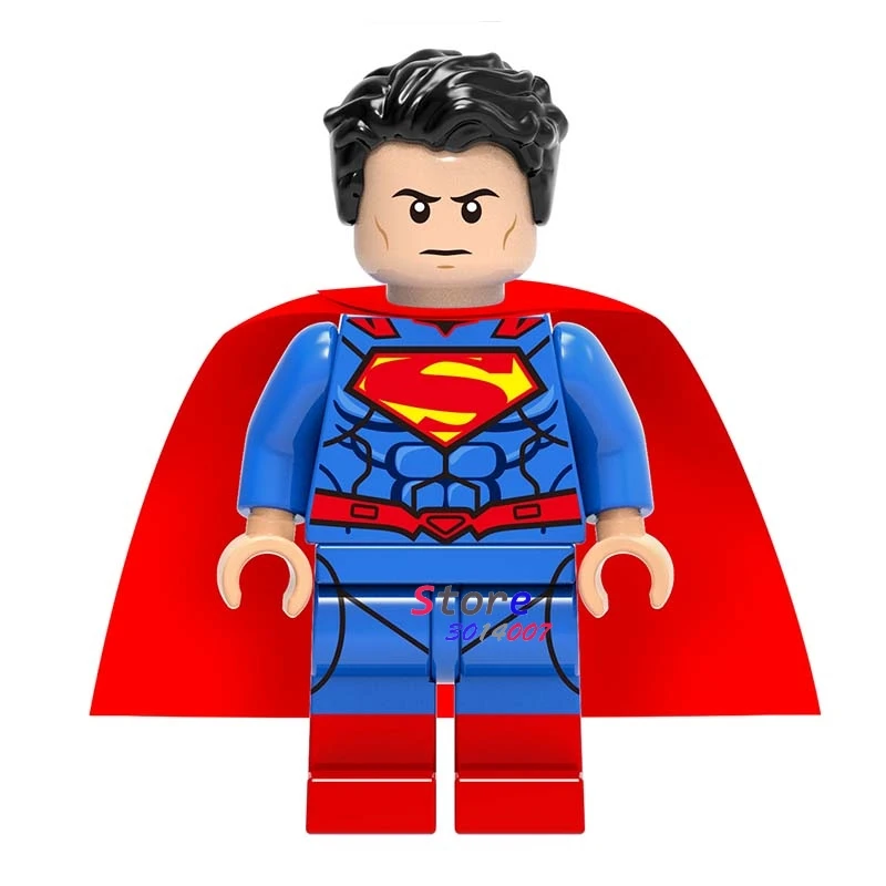 Один супергерой marvel dc comics Лига Справедливости Супермен строительные блоки модели Кирпичи игрушки для детей комплект