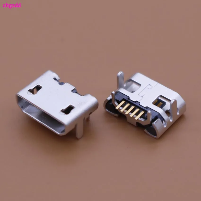 Cltgxdd 30 шт. 50 Micro USB 5pin без бокового рога Ox гнездо usb плоский рот четыре с