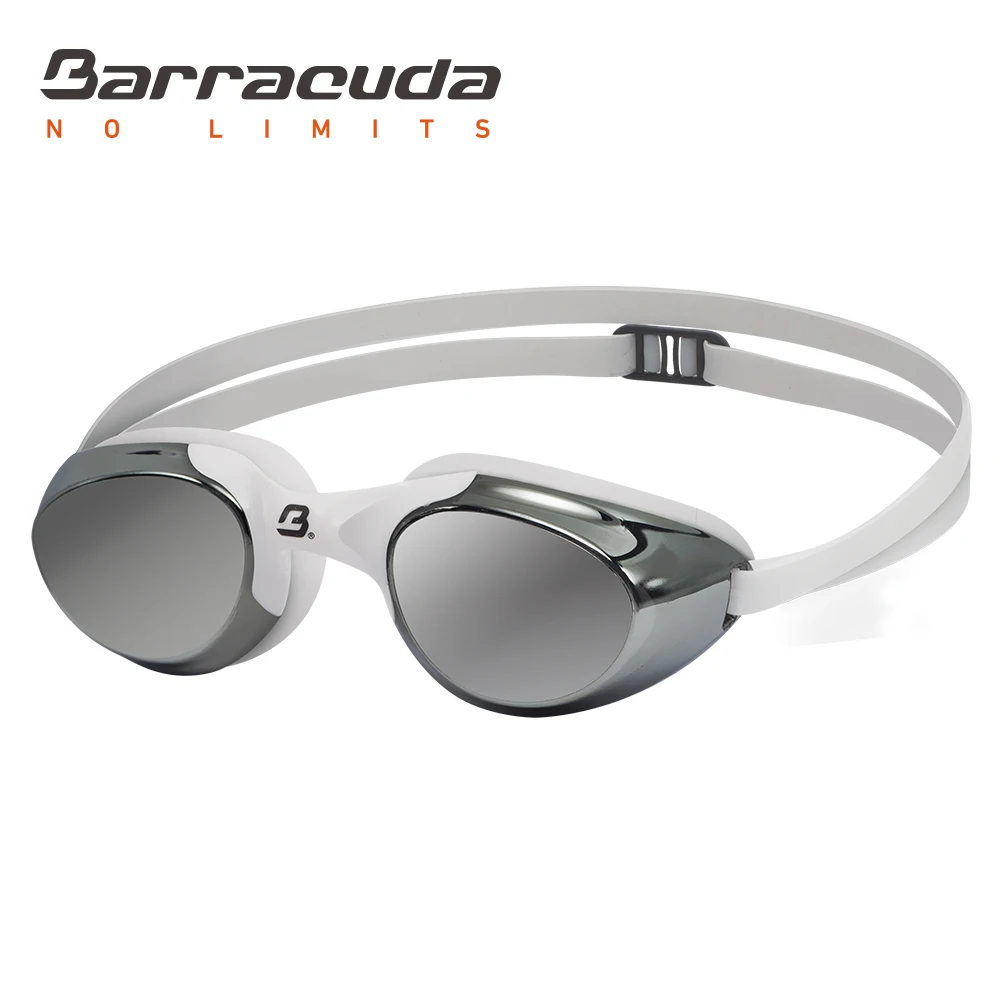 Очки для плавания Barracuda зеркальные линзы противотуманные с УФ защитой взрослых