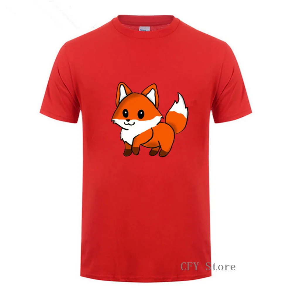 Футболка Foxy мужская с 3D принтом стильная тенниска круглым вырезом повседневная