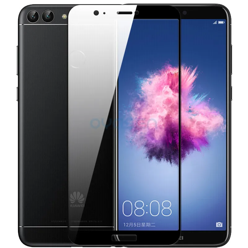 Полное покрытие закаленное стекло для Huawei P Smart FIG-LX1 5 65 дюймов 9H Взрывозащищенный