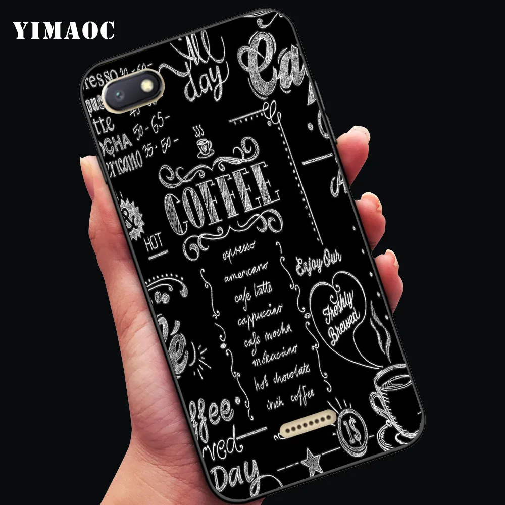 YIMAOC coffee time Soft Case for Xiaomi Redmi 4A Note 4X 5 Plus 5A Pro Prime |
