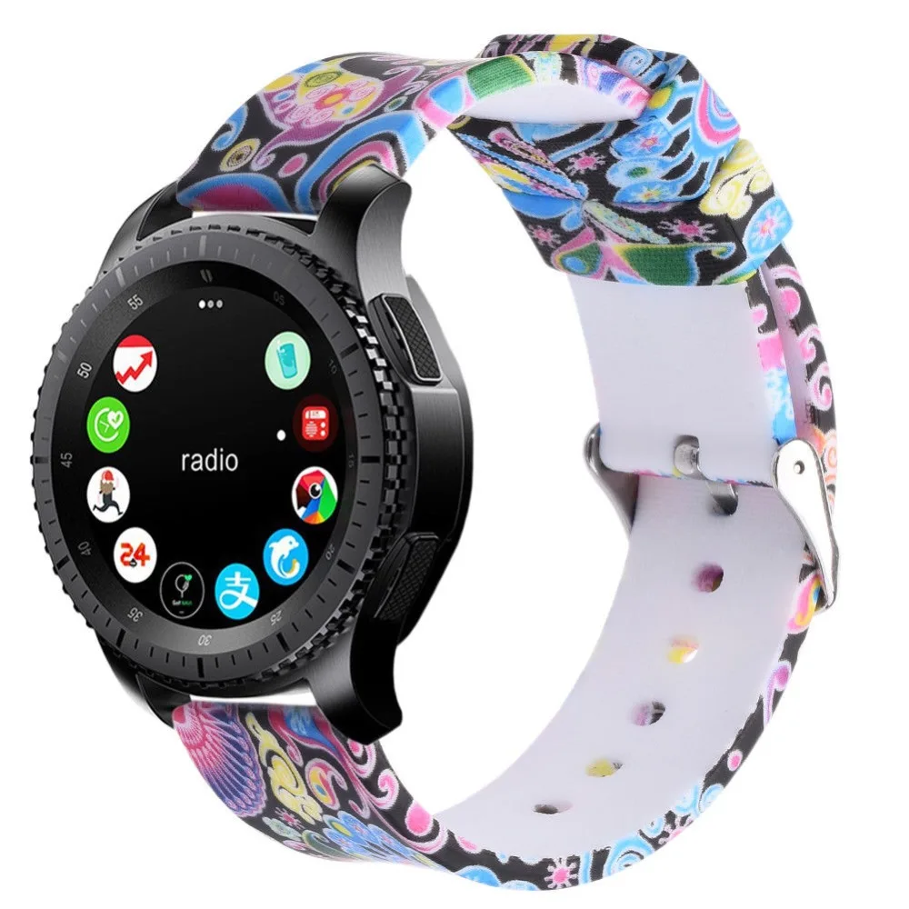 Timethinker 22 мм мягкий силиконовый ремешок для часов samsung gear S3 Frontier классический