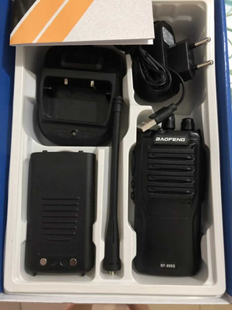 Профессиональная рация 999 S UHF 400-470 mhz 5 W 1800 mAh портативное радио+ гарнитура