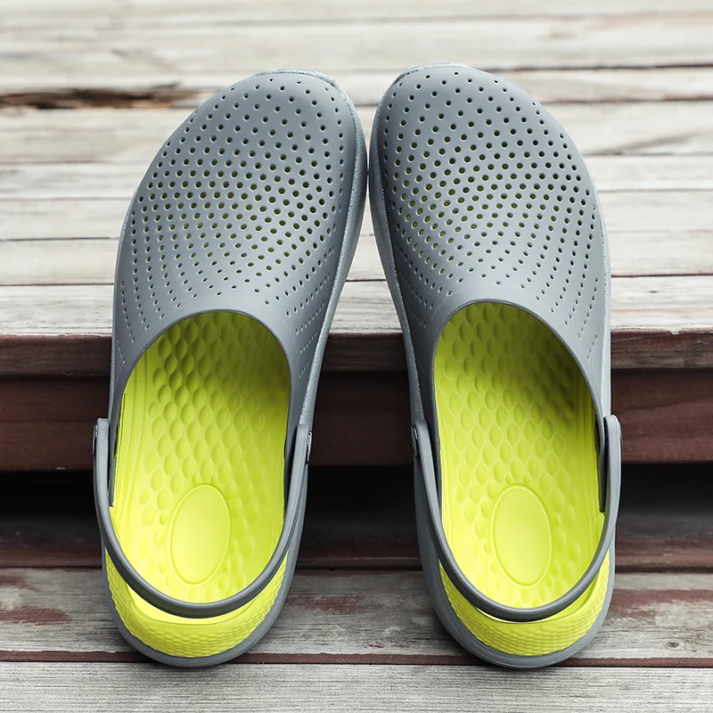 Сандалии мужские дышащие пляжные шлепанцы для сада и улицы летние тапочки