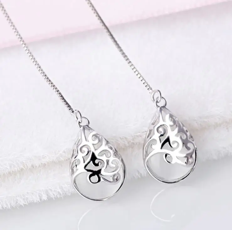 Серьги кисточки женские из серебра 925 пробы с опалом|earrings for women|fashion earrings womenearrings