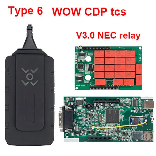 Инструмент cdp tcs V3.0 плата NEC 5 В реле tcs инструмент cdp tcs pro Bluetooth сканер OBD II программное обеспечение cdp автомобильный диагностический инструмент obd2 Инструменты - Цвет: WOW CDP with BT