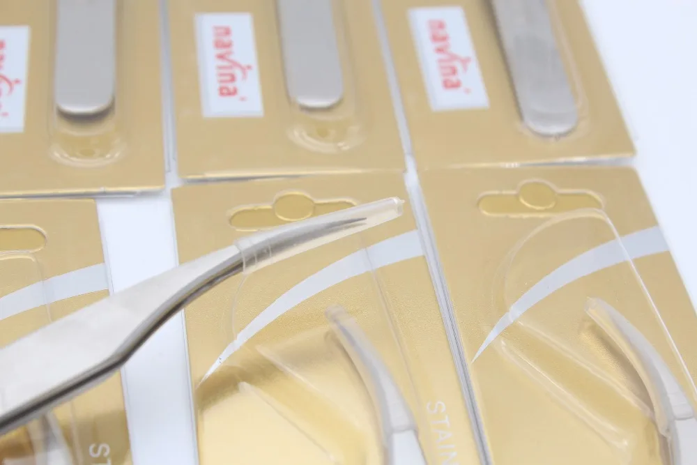 1 шт. Пинцет для ресниц безопасный антистатический Изогнутый пинцет из