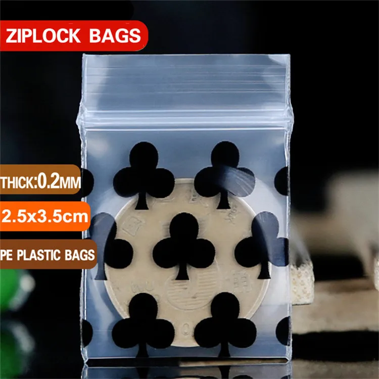 2.5x3.5cm Толстые 0,2 мм маленькие цвета пластиковые сумки на молнии Ziplock сумка Ziplock Pill Pack сумки мини-пакеты на молнии пластиковые упаковочные сумки - Цвет: 2.5x3.5cm