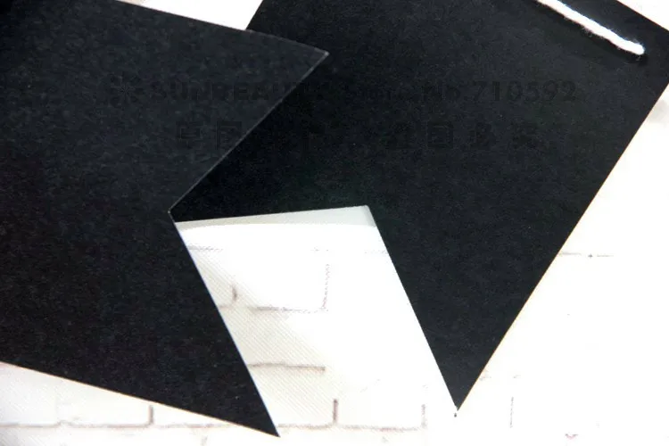 Длинные пустые DIY крафт-бирки, вечерние баннеры, крафт-банты, многоразовые черные цветные доски, доски, флаги, Вымпел, банты