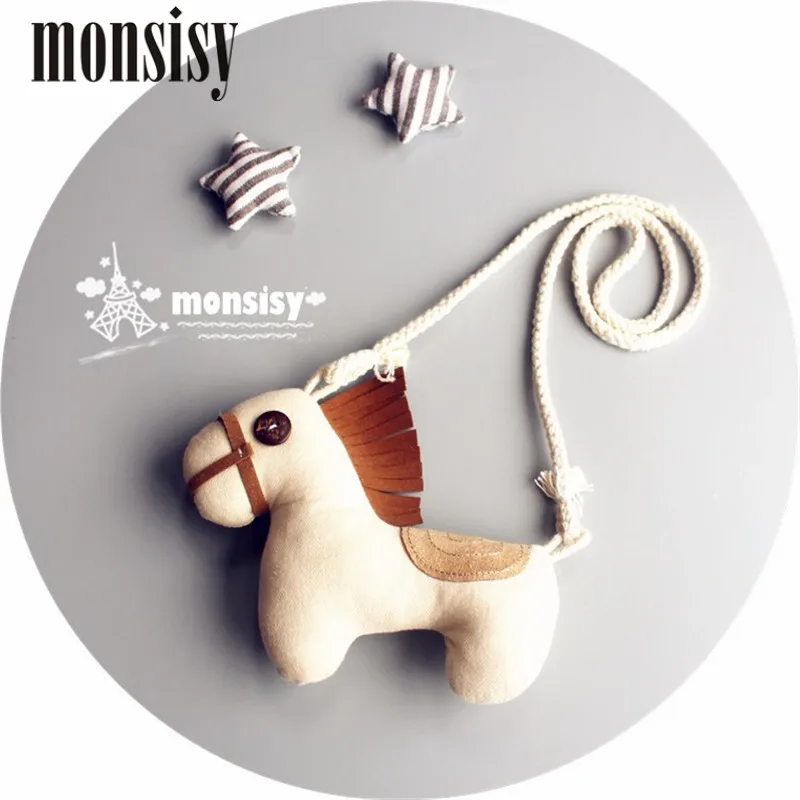 Monsisy 5PCS Christmas Horse Bag Girl Boy 3D Animal Toy Shoulder Unisex Messenger Pony Baby Toddler Accessories |