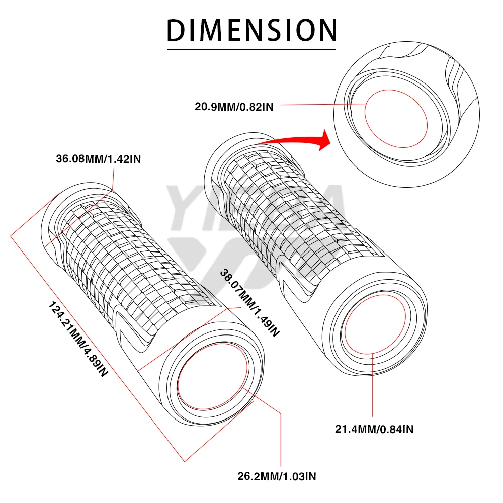 Ручки для мотоцикла Univesal 22 мм 7/8 дюйма BMW R1200GS F650GS F800GS F800R F700GS YZFR25 FZ6R FZ6 FAZER|Ручки