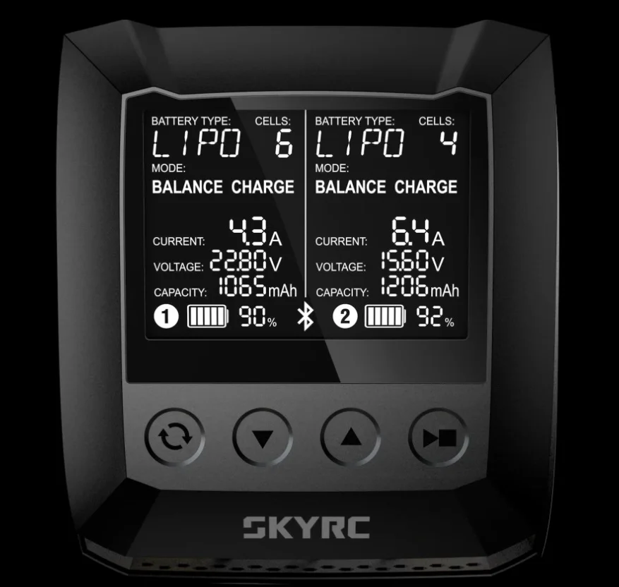 100% Оригинальный SKYRC B6 Nano Duo 2X100W 15A AC Bluetooth умное зарядное устройство Dis с поддержкой