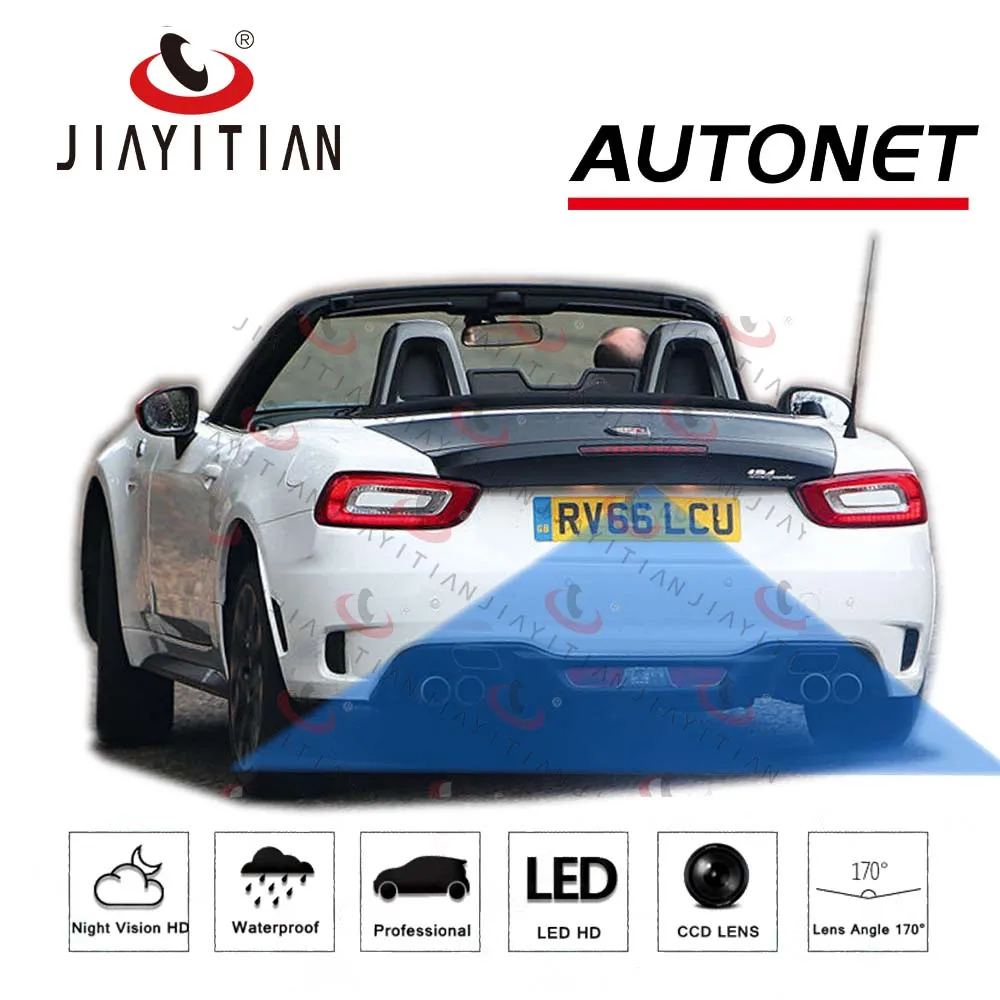 

JIAYITIAN Rear view Camera for Fiat Abarth 124/124 Spider ccd Reverse Camera/Backup Camera Original Reverse Hole camera