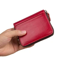 siku genuine leather mens wallet handmade coin purse holder brand wallet case