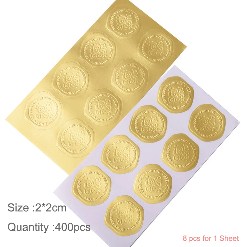 Наклейки для украшения торта этикетки из крафтовой бумаги Подарочные наклейки