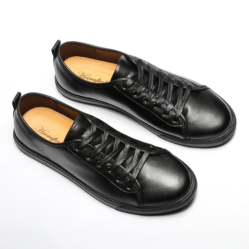 Size 37~47 Full Grain Leather Men Shoes 2018 Hecrafted Fashion Comfortable Casual #AB502 | Обувь