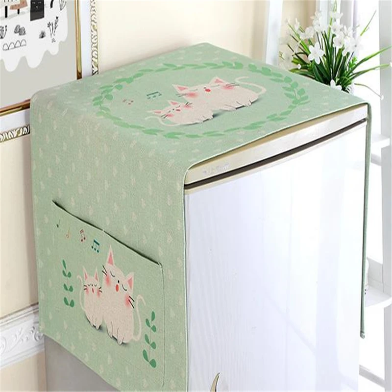 Хлопковая ткань наклейка на холодильник стиральная машина пылезащитный чехол