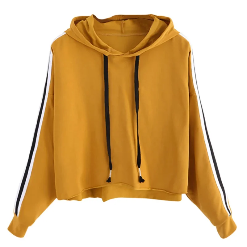 Spell Color Hoodies for Women Pullover Loose Casual Hooded Female Sweatshirt Streetwear images - 3