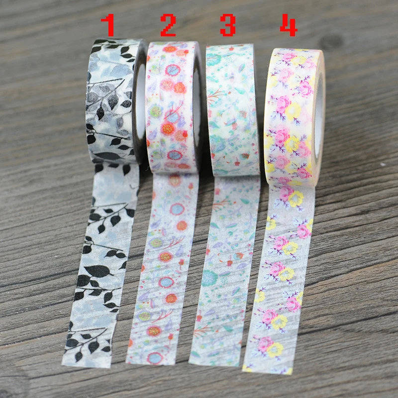 Бесплатная доставка красивая Высококачественная бумажная лента washi 15 мм * 10