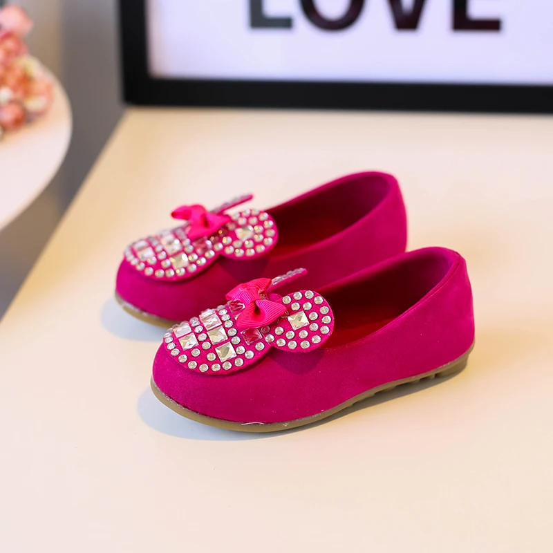 2018 New Lycra Girls Tenis Led Hot Sale Girl Shining Shoes Rhinestones School Children's Bowknot Toddler Princess Dancing Light | Детская