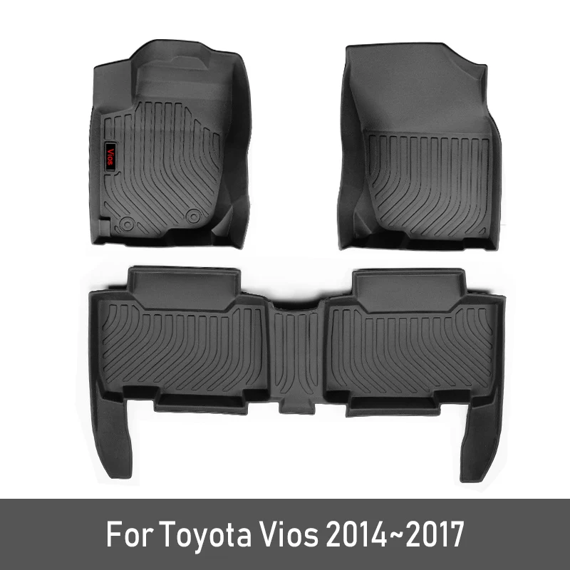 Новые TPE пользовательские автомобильные коврики для Toyota Vios XP150 Yaris коврики для ног авто автомобильный коврик аксессуары для укладки