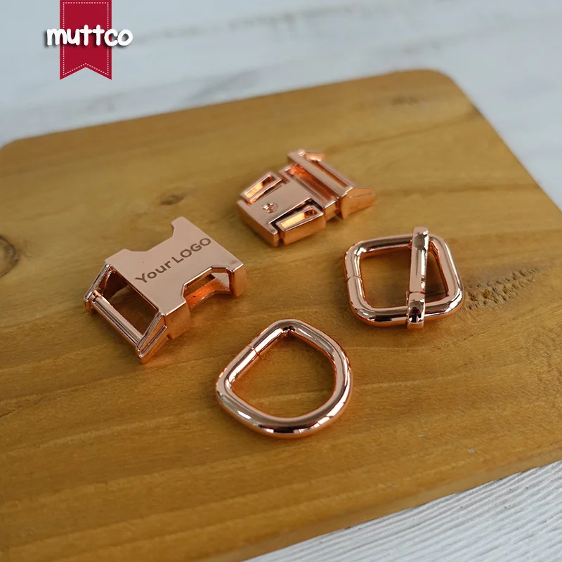 20 компл./лот (металлическая пряжка + Регулируемая кольцо D/набор) DIY собачьи