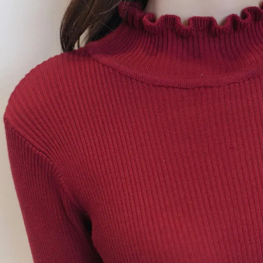 Женское трикотажное платье свитер с оборками на воротнике|knitted dress|sweater dressdress fashion