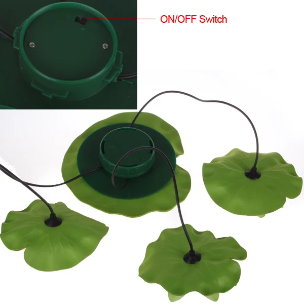 Красивая на солнечной батарее в виде лотоса свет цветок RGB светодиодный