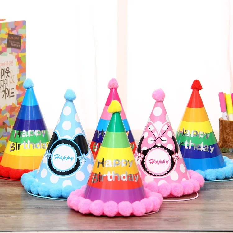 20 шт. модные детские шляпы в виде бумажных шариков|kids party decoration|party decorationbirthday hat |