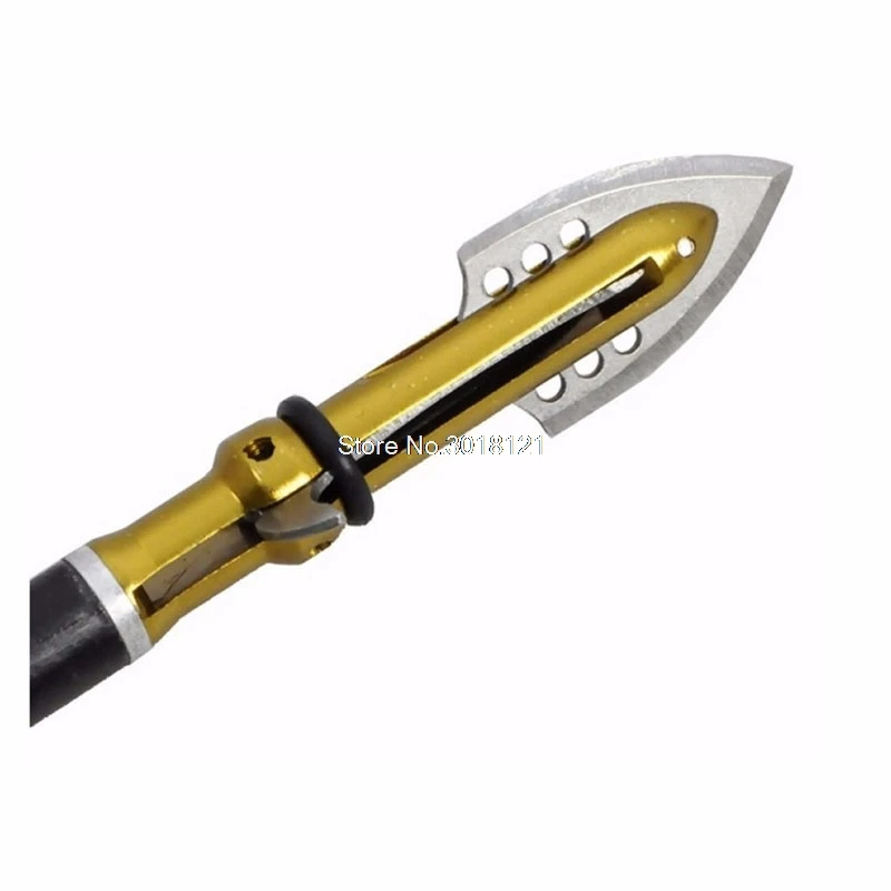 

Free shipping 6pcs Archery Broadheads Arrow Heads 100grain 2 Expandable Blade Arrow Point Drop ship