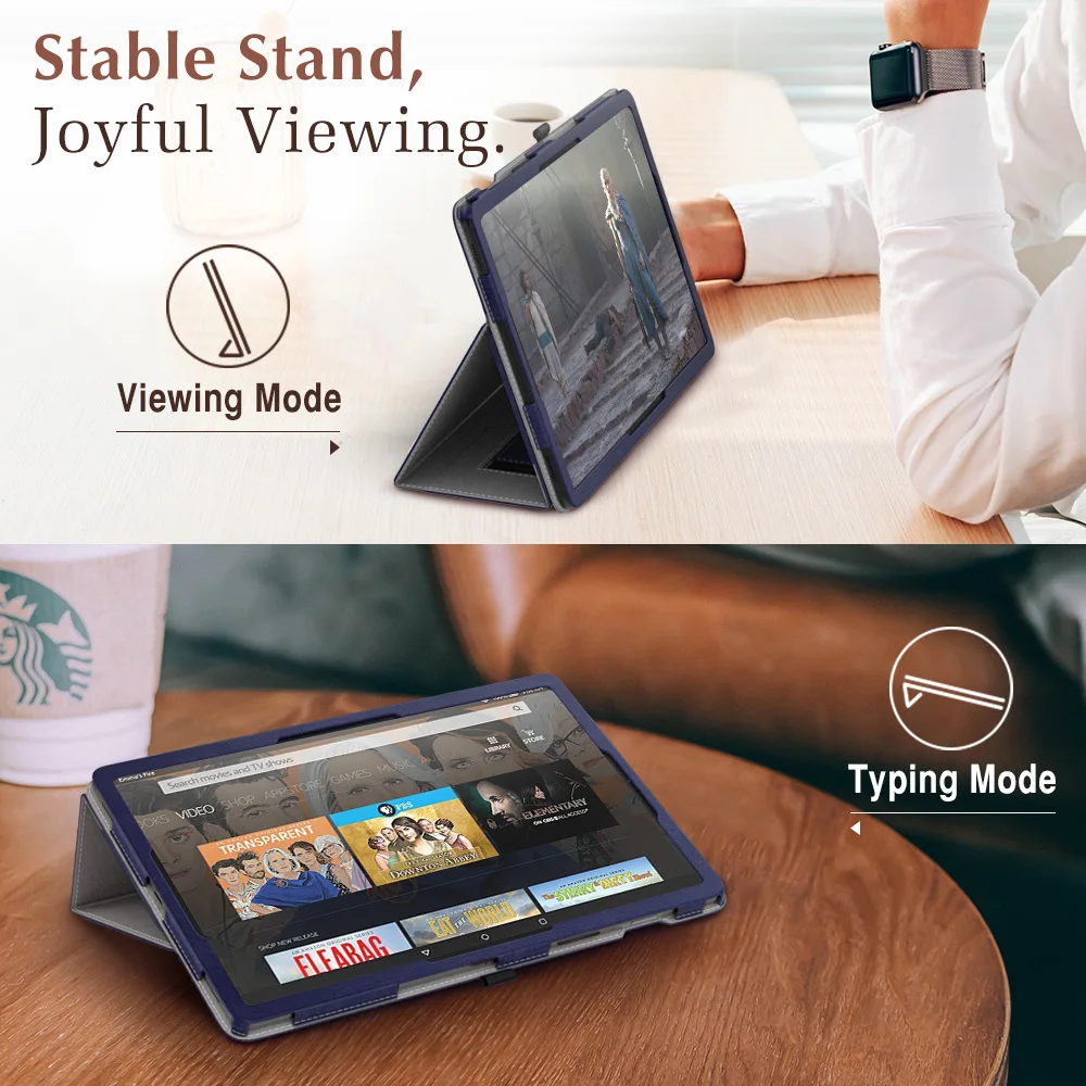 Чехол для Samsung Galaxy Tab S5e 2019 ультратонкий легкий Чехол-книжка с подставкой и слотами
