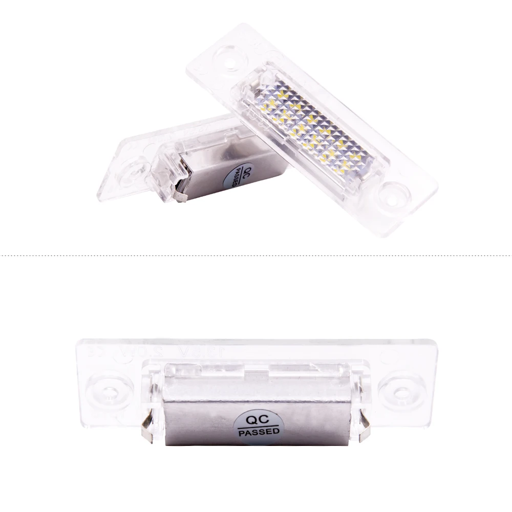 2Pcs Car 18LED No Error Number License Plate Light Lamp For VW Touran Passat Cimousint B5.5 SKODA Superb 1 3U B5 Accessories | Автомобили